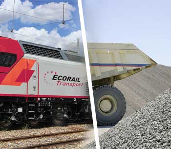7 000 tonnes transportées par ecorail transport membre du réseau européen CAPTRAIN entre les Deux-Sèvres et le Loir-et-Cher par le réseau ferroviaire pour alimenter LCE