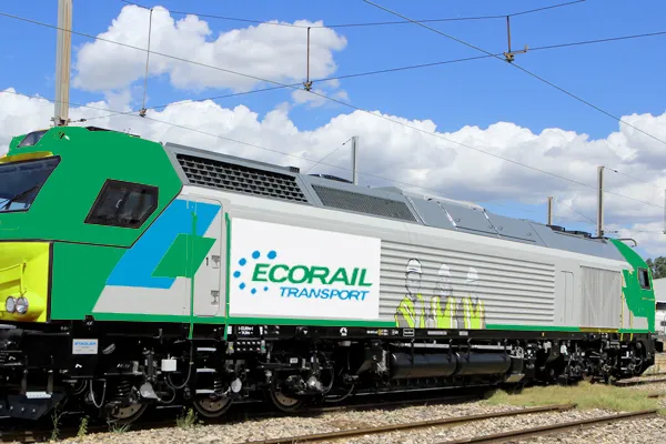 Membre du réseau Captrain Europe ecorail transport dispose de locomotives electriques participant a la reduction des gaz a effet de serre